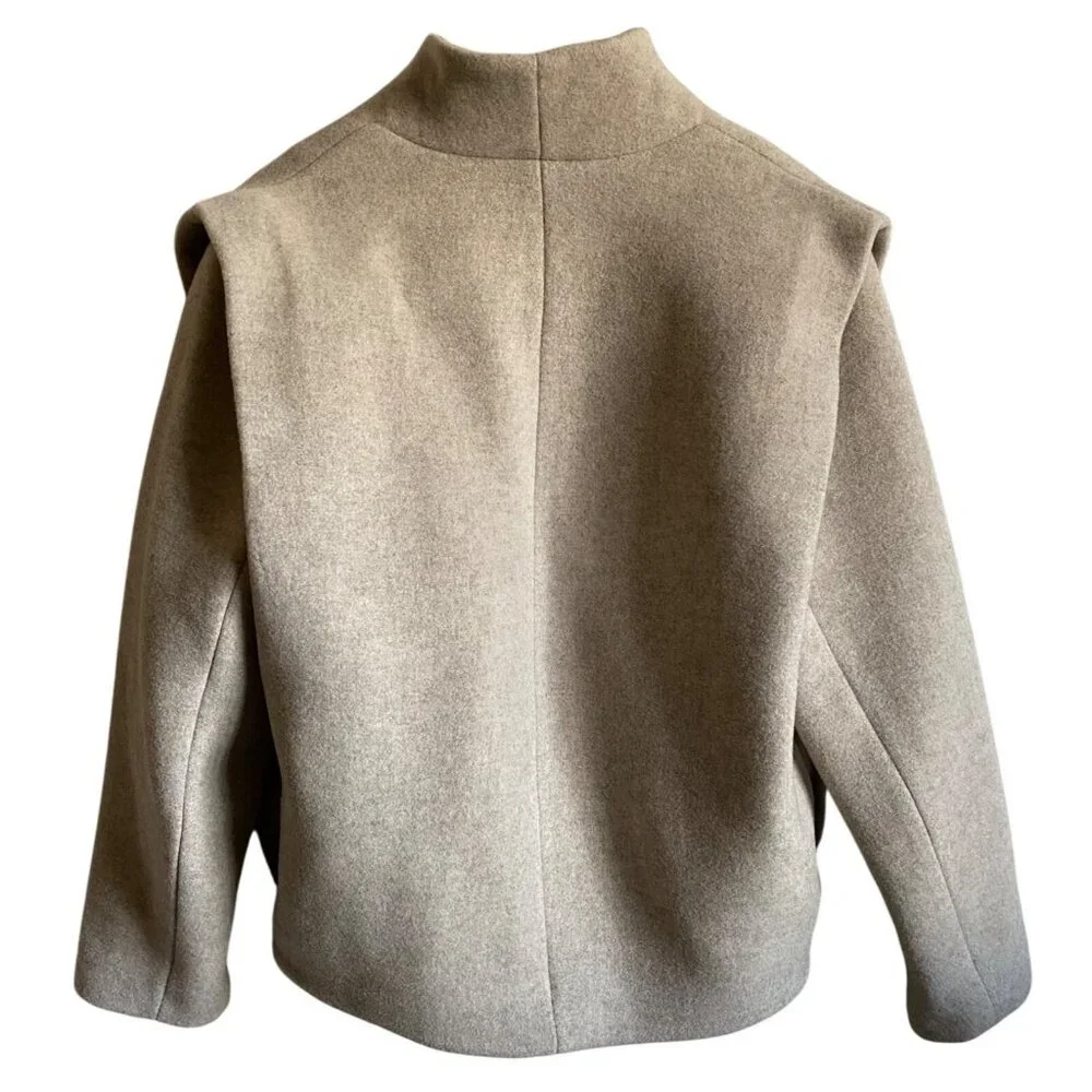 Isabel Marant Drogo Jacket Size 34 US Size 2 Sand Wool - Picture 2 of 16